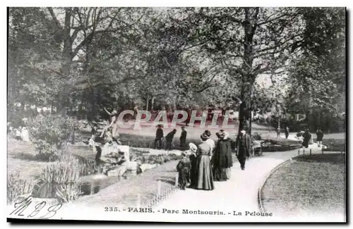 Paris 14 REPRODUCTION Parc Montsouris - La Pelouse Ansichtskarte AK