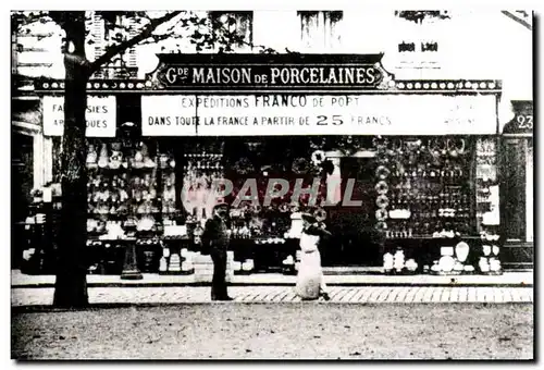 Paris 14 REPRODUCTION Maison des Porcelaines - a partir de 25 Francs Cartes postales