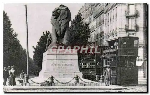 Paris 14 REPRODUCTION - Le Lion de Belfort - Place Denfert Rochereau - Ansichtskarte AK