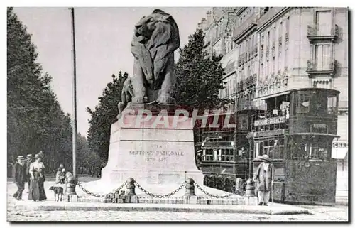 Paris 14 REPRODUCTION - Lion de Belfort - Place Denfert Rochereau - Ansichtskarte AK