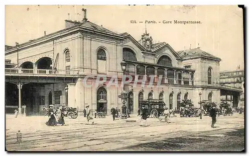 Paris (14) Gare Montparnasse-cheval-Ansichtskarte AK