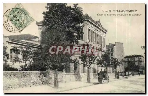 Paris (14) Billancourt-Ecole des Garcons de la Rue de Clamort-ane-Cartes postales--Cartes postales