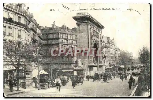 Paris (14 ) Boulevard et Porte Saint-Denis --Cartes postales