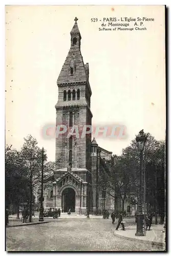 Paris(14) Automobile- L&#39Eglise St-Pierre de Montrouge-St Pierre of Montrouge Church - Ansichtskarte AK