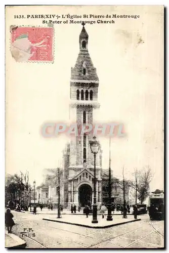 Paris(14) L&#39Eglise St-Pierre de Montrouge-St Pierre of Montrouge Church - Ansichtskarte AK