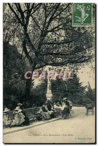 Paris - 14 Parc Montsouris - Une Allee - Cartes postales