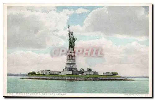 New York- Etas-Unis- Statue Of Liberty- New York Harbor-Cartes postales