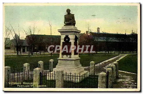 Canada-Veterans Monument-Portland Toronto- Cartes postales