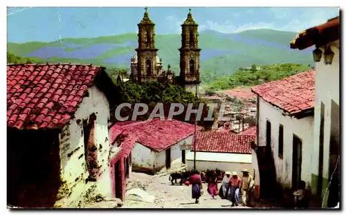 Mexico-Mexique-Calle de Taxco- Street of Taxco- Ansichtskarte AK