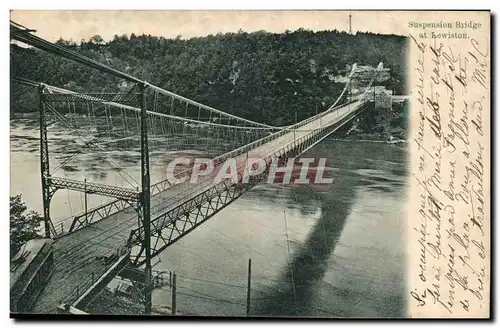 New York- Suspension Bridge of Lewingston- Cartes postales