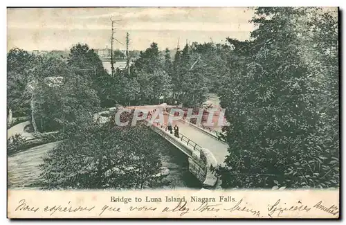 New York-Bridge to Luna Island- Niagra Falls- Cartes postales