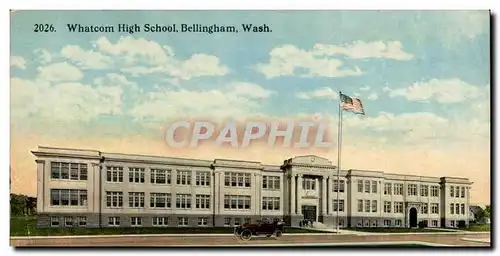 Washington-Whatcom High School- Bellingham- Ansichtskarte AK