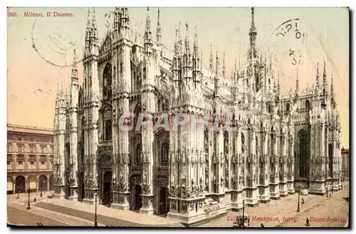 Ansichtskarte AK Italie Italia Milano Il duomo