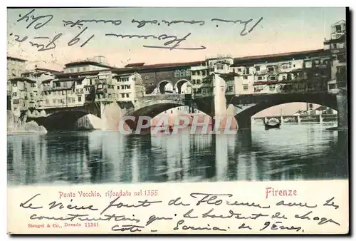 Cartes postales Italie Italia Milano Ponte Vecchio