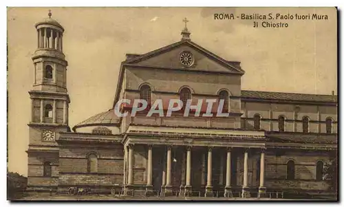 Ansichtskarte AK Italie Italia Roma Basilica S Paolo furoi Mura Il Chriostro