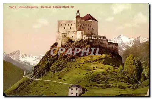 Ansichtskarte AK Suisse Unter Engadin Schloss Tarasp (1505)