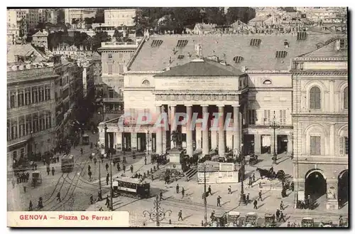 Ansichtskarte AK Italie Italia Genova Piazza de Ferrari