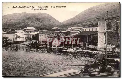 Cartes postales Italie Italia Alliance-Santi Quaranta Vue principale Bateau militaire