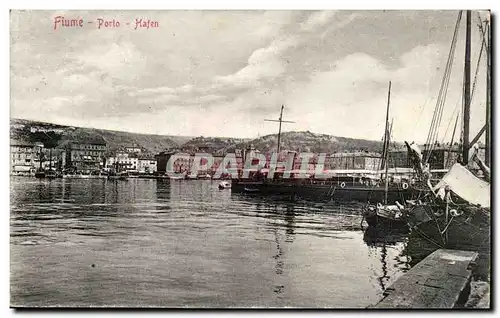 Cartes postales Croatie Croatia Fiume Porto Hafen
