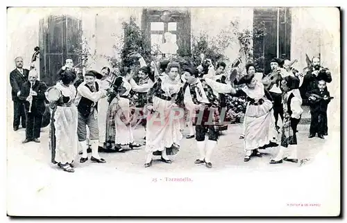 Ansichtskarte AK Tarantelle Danse Folklore Costume