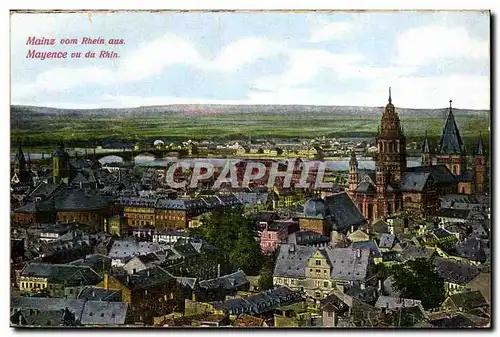 Cartes postales Mainz von rhein aus