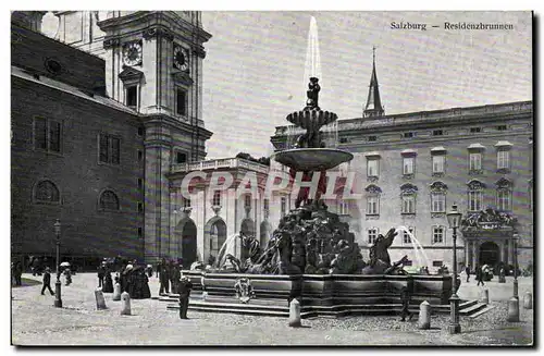 Salzbourg-Salzburg-Austriche- Austria- Residenzbrunnen -Cartes postales