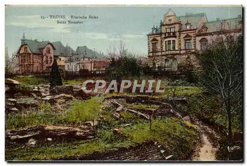 Trier-Treves-Germany-Allemagne-Romische Bader-Bain Romains-Cartes postales