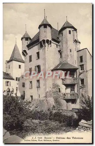 Cartes postales Suisse Sierre Chateau de Vidomes