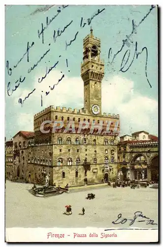 Cartes postales Italie Italia Firenze Piaza della Signoria