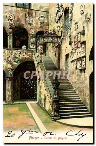 Cartes postales Italie Italia Firenze Cortile del Bargello