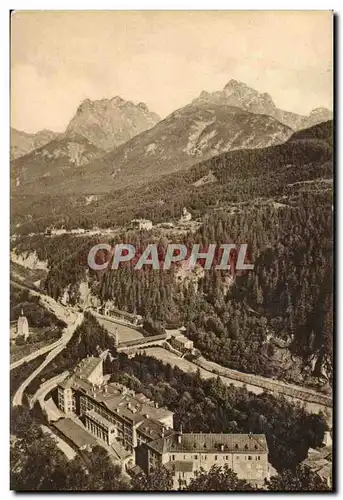 Ansichtskarte AK Suisse Kurhaus Tarasp TRinkhalle und Vulpera