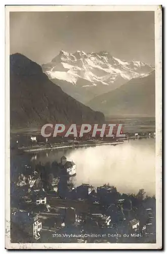 Cartes postales Suisse Veytaux Chillon et dents du midi