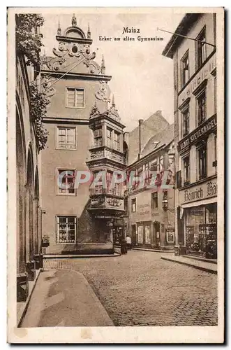 Cartes postales Mainz Erker aus alten Gymnasium