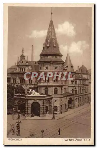 Cartes postales Muenchen Lowenbraukeller Lion