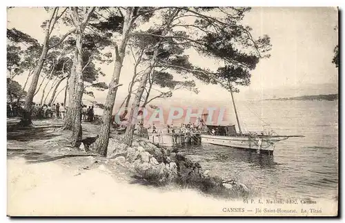 Cannes - Ile Saint Honorat - bateau - Cartes postales