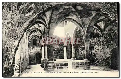 Cannes - Interieur du Vieux Chateau Saint Honorat - Ansichtskarte AK