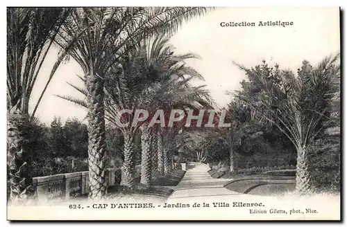 Antibes - Collection Artistique - Cap D&#39Antibes Jardin de la Villa Ellen Roe - Cartes postales