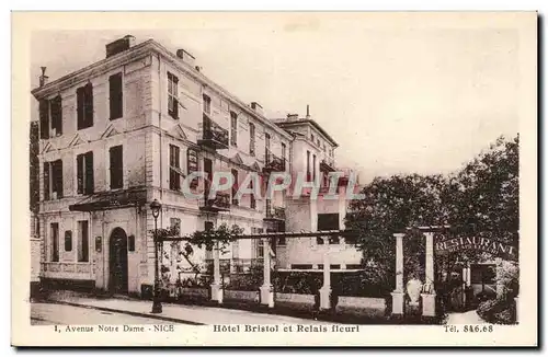 Nice - Hotel Bristol et Relais Fleuri -restaurant - Cartes postales