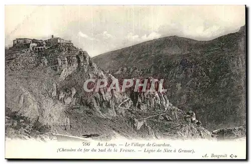 Tourrettes sur Loup - Ligne du Sud de la France - de Nice a Grasse - train - - Cartes postales