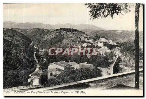 Cagnes - Vue generale sur le Vieux Cagnes- Cartes postales