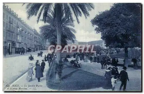 Nice - Le Jardin Publique - Avenue Massena - Cartes postales