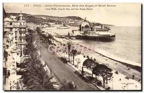 Nice - Jette Promenade baie des Anges et Mont Boron - Jetty Walk angels Bay and the Boron Mount - CP