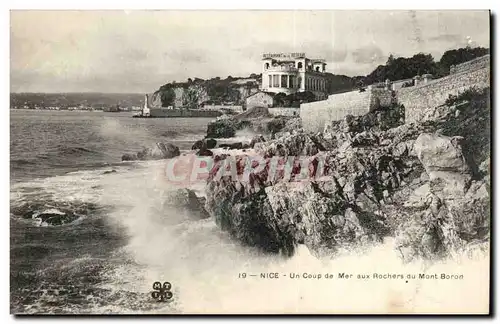 Nice - Un coup de Mer aux Rochers du Mont Blanc - Cartes postales