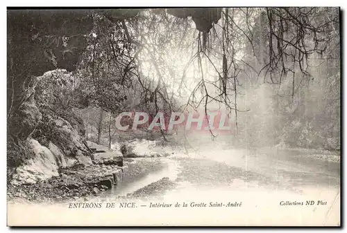 Environs de Nice - Interieur de la Grotte Saint Andre- Ansichtskarte AK