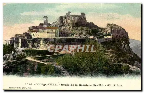 Village D&#39Eze - Route de la Corniche - alt 310 m - Cartes postales