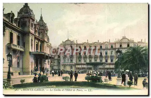 Monaco - Monte Carlo - Le Casino et l'Hotel de Paris - Cartes postales