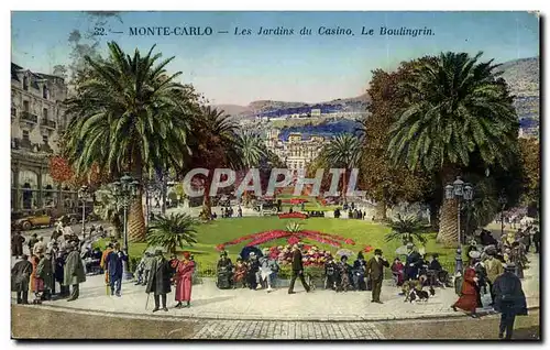 Monaco - Monte Carlo - Casino et Jardins - Gardens - Palmier - Palm Tree - Ansichtskarte AK