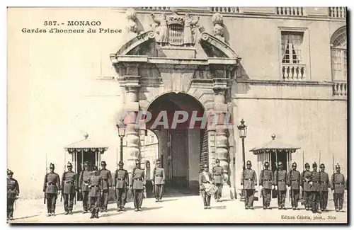 Monaco - Monte Carlo - Gardes d'honneur du Prince - Cartes postales