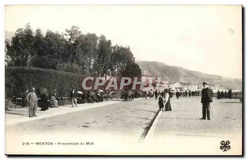 Menton - Promenade du Midi - Cartes postales