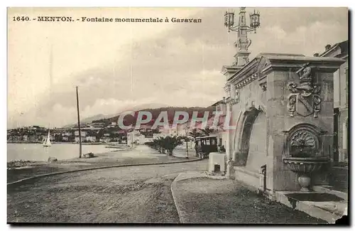 Menton - Fontaine Monumentale a Garavan - Cartes postales